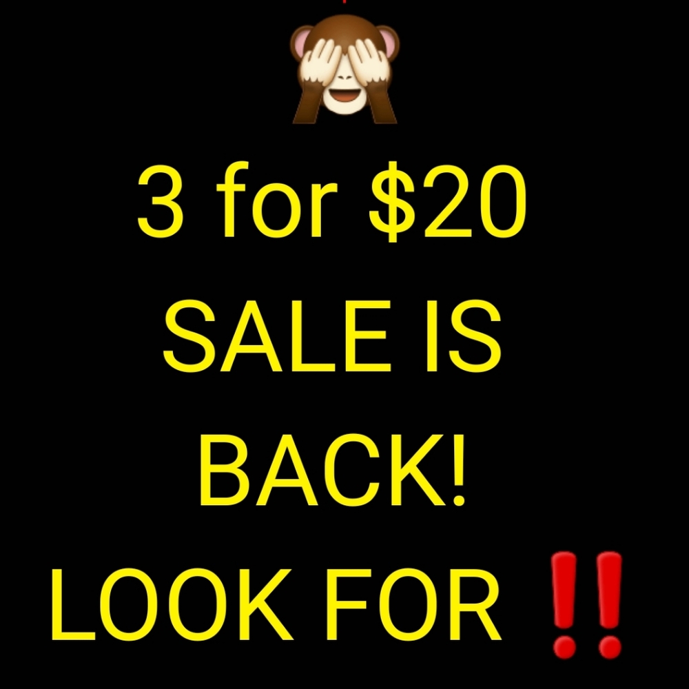 ‼️3 FOR $20 IS BACK!